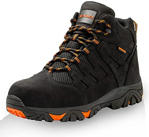 SL-Saint Para hombre Impermeables Comp Toe Cap Botas De Senderismo Cuero Nobuk Cómodas Zapatos 6 ' (numeric_45_point_5)