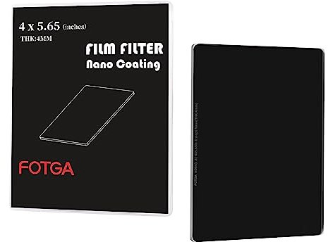 FOTGA Nano 4x5.65 ND64 Neutral Density Filter, Optical Glass ND1.8 (6 Stops) Multi-Layer Coatings MC Cinema Square ND Filter for 4x5.65Inch Matte Box Filter Trays Holder Filmmaking Video Making