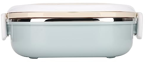 Aramox Boîte à Lunch Portable en Acier Inoxydable Isolé Thermique Alimentaire Conteneur Portable Lunch Box Lunch Box pour Étudiant Enfants Travail (Une seule couche)