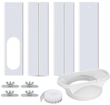 Kit De Ventana De Aire Acondicionado Portátil, Adaptador Ventana Aire Acondicionado, Placa Sellado Ventana Ajustable para Aire Acondicionado Móvil, Accesorio De Ventana De Aire Acondicionado