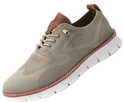 Ultra Comfortable Diabetic Shoes, Mens Shoes Urban, Mens Casual Fashion Walking Mesh Sneakers Khaki