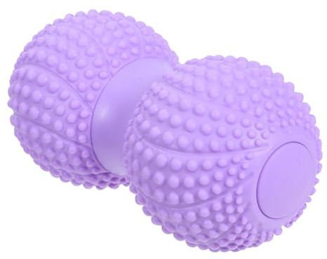 SWETRACE Peanut Massage Ball Double Lacrosse Deep Tissue Fascia Release Tool for Foot Arch and Back Muscle Relaxation, Lavender Myofascial Therapy Ball for Yoga and Trigger Point Massage