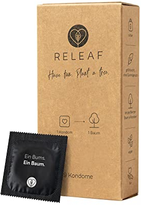 Releaf - Kondome fürs Klima - jedes Kondom pflanzt einen Baum - fair, nachhaltig, vegan