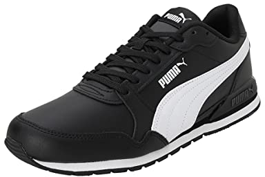 PUMA Unisex St Runner V3 L Sneaker, Black White, 45 EU