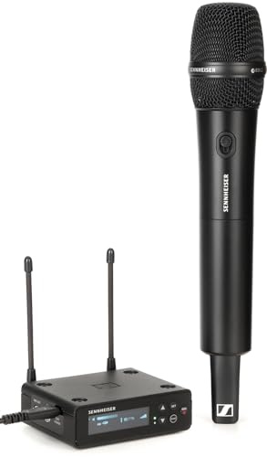 Sennheiser EW-DP 835 SET (R4-9) Portable Digital UHF Wireless Microphone System with SKM-S Handheld Transmitter and MMD 835 Cardioid Dynamic Microphone Module - Black (700032)
