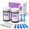 Strisce Reattive Glicemia AILE per Diabetici - 50 strisce per il test della glicemia - 50 Lancette per l'uso Domestico - Compatibili Unicamente con il Misuratore Di Glicemia AILE A608