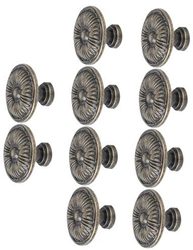Homoyoyo 10piezas Tirador De Cajón y Armario De Zinc Diseño Nostálgico Ligero y Duradero Unidades Pack