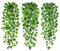 ROLLWAY 3 Stück künstliche Hängepflanzen 100cm, Kunstpflanze Hängend efeu künstlich Pflanzen wie Echt Plastikpflanzen Kunststoff Grünpflanze Balkonpflanzen unechte Rebe für Outdoor Garten Balkon