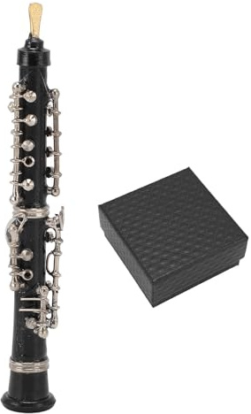 Zisemeil Oboe-modell handgjord verklighetstrogen metall miniatyr oboe musikinstrument för dekoration, standard