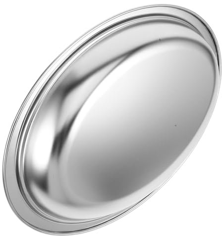 OUNONA Piatto Per Cottura Vapore Del in Metallo Vassoio Per Di Mare Per Servire Pranzi e Feste