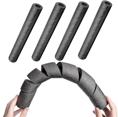 Guaina Isolante in Schiuma per Tubi,4 Pezzi Fascia Multiuso Per Tubazioni | Resistente All'Acqua Per Barre Rame Tubi Ringhiere HVAC Garage Casa Fattoria Giardino Esterno Inverno