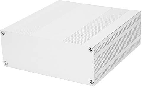 Aluminium Project Box Split Type DIY Electronic Housing Junction Box Silver Casing Shell Housing PCB Box Electronic Enclosure Case 2.1x5.7x5.9in