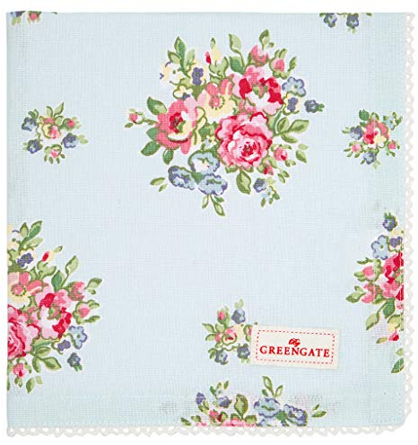 GreenGate Stoffserviette Franka Pale Blue - COTNAPWLFRA2908