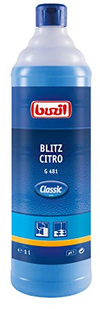Buzil Blitz Citro G481 1 L Rundflasche Citrusreiniger Neutralreiniger Allesreiniger Vielzweckreiniger Allzweckreiniger
