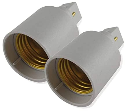 oniroview Kit de 2 adaptateurs de douille de lampe G24 vers E27 pour ampoules LED