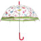 Esschert Regenschirm für Kinder, transparent, Schmetterlinge, Mehrfarbig, Transparent