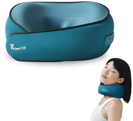 7C Nacken Shiatsu-Massagegerät mit Wärme, Wireless 3D Rotation Shiatsu Knetmassagegerät für die Schulter, elektrische Nacken-Massagegerät für Schmerzlinderung, Gerät (Grüner)