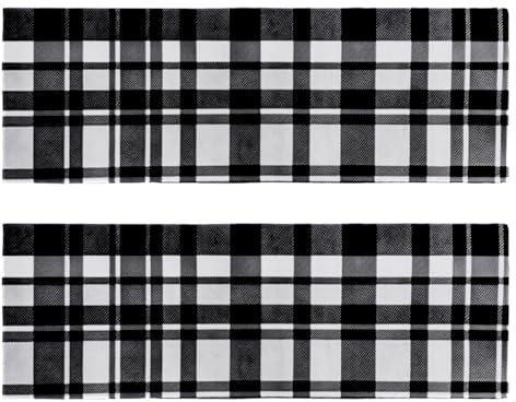 VTGHDEEQ Handtücher für das Badezimmer,Fitnesshandtücher zum Training,Sporthandtuch,schwarz weiß kariert,2-Pc