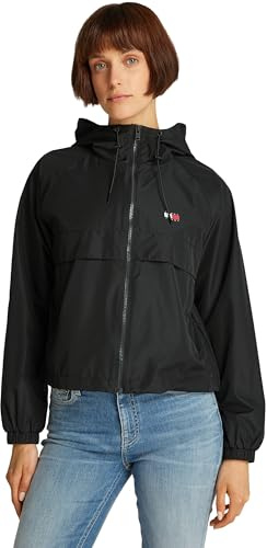 Tommy Jeans Tjw Essential Windbreaker Ext, Giacca a vento Donna, Nero (Black), M