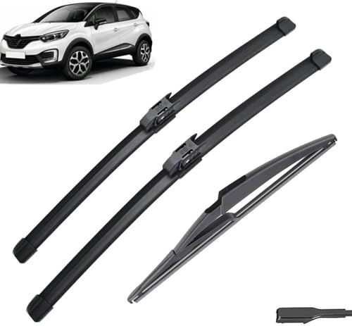 MaZHIYIn Escobilla Kit de Alto Rendimiento, Fácil Instalación, Hojas Planas Originales,para Renault Captur Kaptur 2016-2020,26in+16in+12in