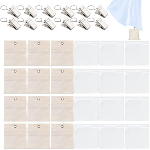 Gdrghe 12 Pack Outdoor Curtain Weights Heavy Duty Portable Sandbag for Pergola Drapes Gazebo Garden Tents Tablecloths