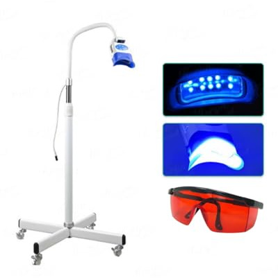 BITAYOH - Lampe LED Pour Blanchir les dents Sol Portable blanchiment des dents dentaire sur pied, Lampe LED Lumière Accélérateur de blanchiment les dents