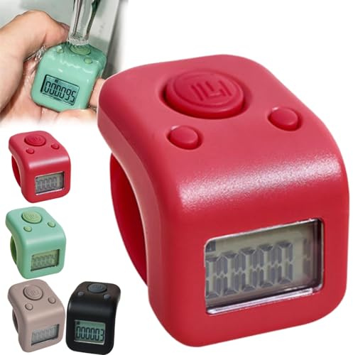 Lap Counter for Swimming, IP65 Waterproof Handheld Tally Counter 6 Digits Number Count Clickers CounterS, Rechargeable Finger Counters Tally Clicker With Led Display,for Swim Laps,Boxing Rounds,Hiit
