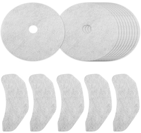 Lotsdonxia 15 Pcs Tumble Dryer Filter Set, White – 10 Universal Air Vent & 5 Front Intake Lint Filters for Clothes Dryer Replacement