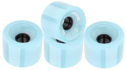 QLoztyse Ruote in PU 48A per Skateboard, Ruote per Skateboard da Strada, Ruote per Longboard, Ruote per Terreni Accidentati, Ciano