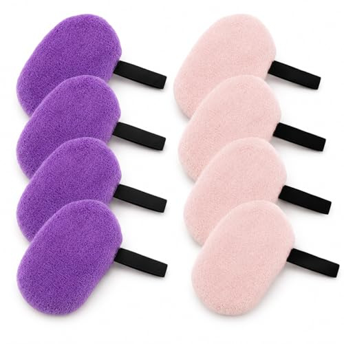 8PCS Almohadillas Desmaquillantes Reutilizables, Almohadillas Lavables para Cara, Pads de Limpieza Facial, Paños de Maquillaje, Discos de Algodón Reutilizables