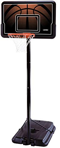 Lifetime Portable Outdoor Basketball Hoop, 44 Inch Backboard, 7.5-10 Ft Telescoping Adjustable Height System
