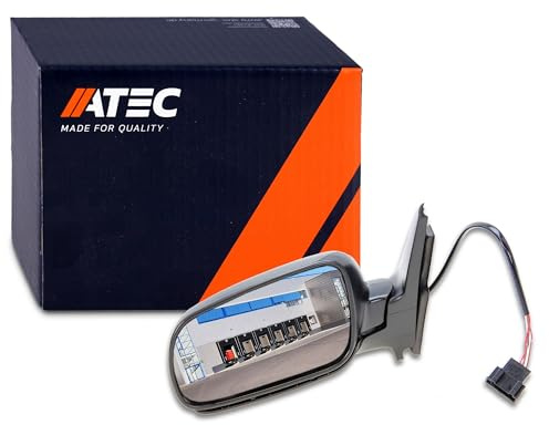 ATEC Germany 1x Elektrischer Außenspiegel links beheizbar Seitenspiegel asphärisch Kompatibel mit VW BORA I (1J2), BORA Variant (1J6), GOLF 4 (1J1), GOLF 4 Variant (1J5)