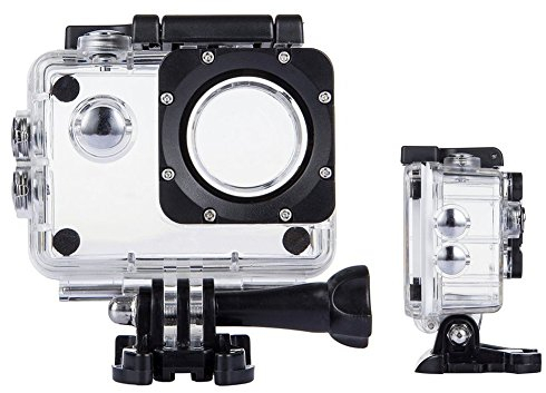 Waterproof Case Compatible with AKASO EK7000/Apexcam M80AIR/Pro Xtreme/SJCAM SJ4000/Dragon Touch Vision3 YF, Waterproof Housing Case for Action Camera with Same Button Position(Watch Install Video)