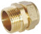 SOMATHERM FOR YOU, Raccord à compression laiton TC 16 - Mâle 20/27 pour tube cuivre Ø16, idéal pour plomberie et réseaux d'eau sanitaire ou de chauffage, étanchéité facile