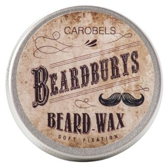 Beardburys Soft Fixing Beard and Mustache Wax Natural Hold, Lightweight Formula, Easy Styling, Paraben-Free, Suitable for All Beard Types - 50g