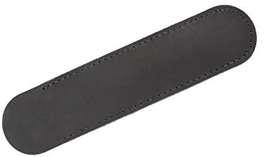Weiches Leder Stifteetui 15cm x 3,5cm / 4,2cm schwarz