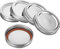 PATIKIL 1 Satz 8 Stück 70mm / 2-3/4 Regelmäßig Mund Eisen Einmachglas Deckel Split-Typ Einmachgläser Kappe für Küche Lagerung