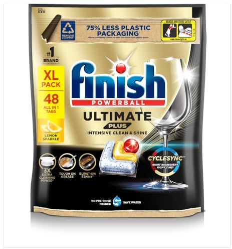 Finish Ultimate Plus Lemon Dishwasher Tablets 48pk