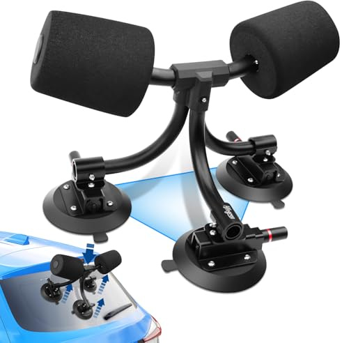 TriGrip Kayak Road Roller, 3 Suction Cup Kayak Roller Loader, Kayak Helper - Pump Vacuum Type - Kayak Roof Roller Loader Load Assist Mount, Kayak Loader Lift Assist System, SUV, Kayak Accessories