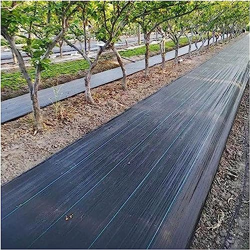 Tela de barrera de malezas geotextil resistente de 0,4 m y 1,5 m de ancho, cubierta de grava para suelo de flores, pavimento, tela de paisaje antimalezas, tela duradera para jardín