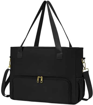 GjnjfdF Bolso Bolso Bolso Con Compartimiento De Comida,Bolsas De Escritorio Para Mujeres - Bolso De Mensajero De Gran Volumen Ajustable - Estudiante Profesora Profesional