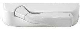 CR Laurence Truth Encore Folding Handle and Cover, Die Cast Zinc Folding Handle with Plastic Cover, White Finish, 5-5/16 Length, 1-5/8 Height, 1-5/16 Width, Right Hand, Fits Casement Operator