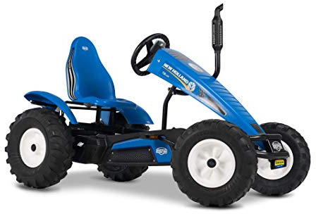Berg Gokart con Marco XL New Holland | Vehículo Infantil, Coche de Pedales con Asiento Ajustable, con Rueda Libre, Juguete para niños Adecuado para niños a Partir de 5 años..
