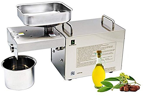 CGOLDENWALL 750W 5kg/h Home Automatic Oil Press Machine Nuts Seeds Oil Presser Pressing Machine Cold Hot Press All Stainless Steel High Oil Extractor 220V CE Certificated