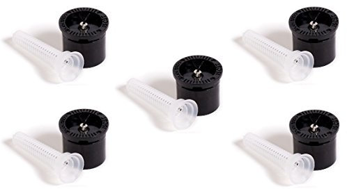 Rain Bird Nozzle MPR Strip 15 CST for Sprinkler 1800 Series and Plain Spray Black X 9.2 M Range, Örtlich Predefined Rectangular Sprinkler Sector, 5 pieces (15 CST)