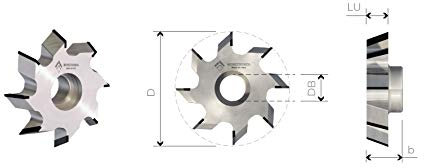 FRESE BORDATRICI IN DIAMANTE PER SMUSSARE ATTACCO HSK - MOBILTECNICA .9_D66,3 | LU 6 | ZTOT4 | DBHSK32 | SMUSS 30° | DX | H3