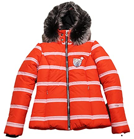 Sportalm Kitzbühel Keego Veste de ski pour femme avec fourrure véritable Rouge