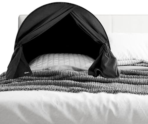 Sleep in Total Darkness, Even in a Bright Room, Create a Private Space, zDen Patented Light-Blocking Sleep Den, Non-Toxic Blackout Canopy for Naps, Travel, Dorms, Night Shift, Migraine Relief