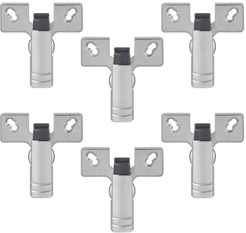 EFUTURETIME 6 x Amortisseur de Charnière à Boîtier Softclose Armoire Porte Amortisseur Réglable pour Charnières 45mm/48mm/52mm