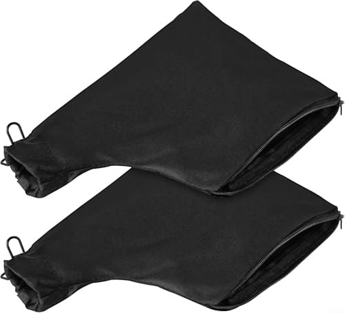 Lot de 2 sacs de collecte de poussière noirs pour scie à onglet modèle 255 avec support filaire réglable, sacs collecteurs de poussière pour scie à onglet, ponceuse à courroie de réservoir, rabot de